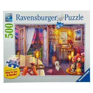 Ravensburger Paris Cozy Bathroom JigSaw Puzzle 500 Piece Large Format